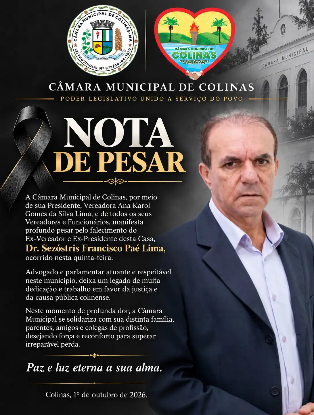 NOTA DE PESAR