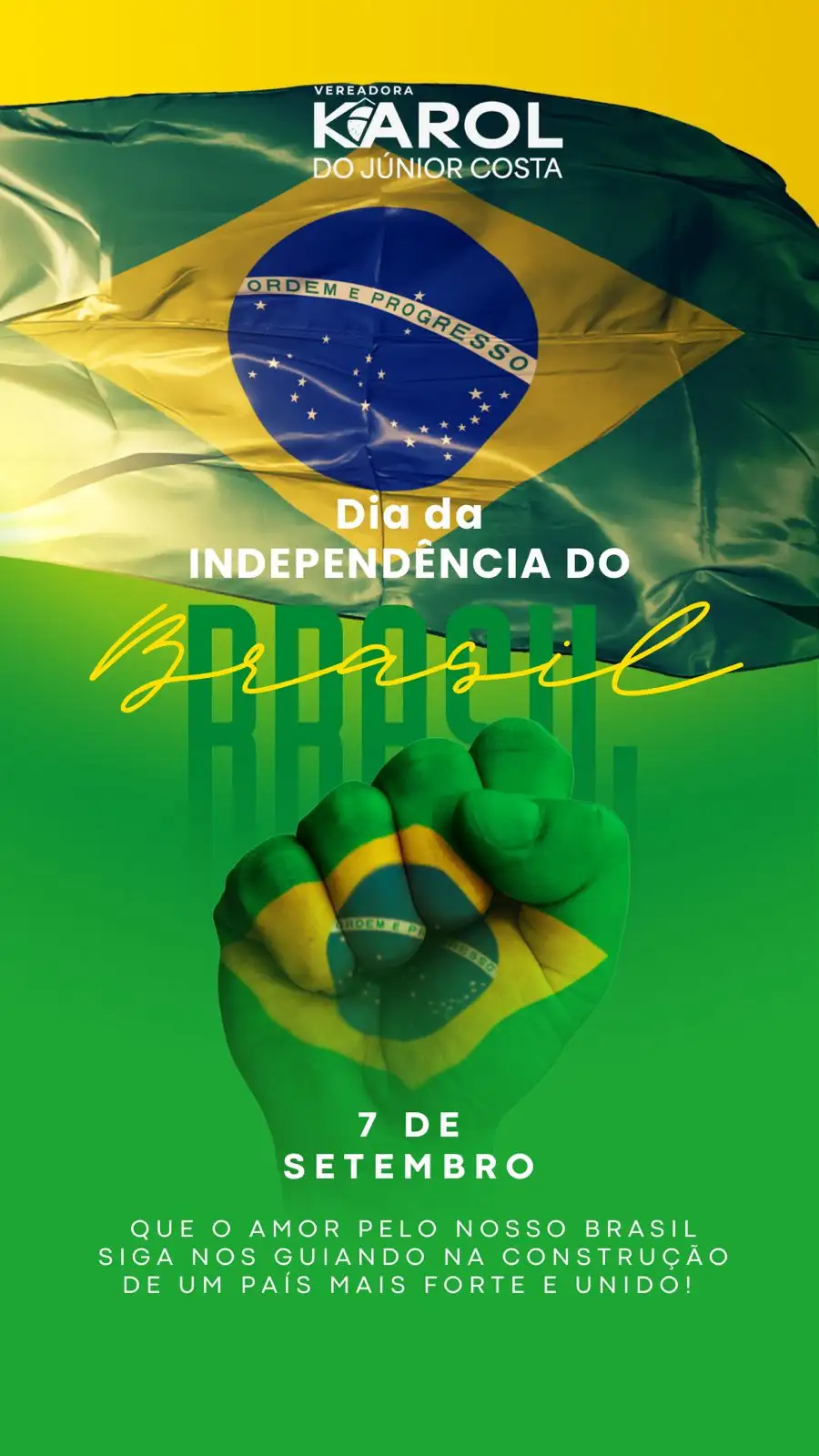 🇧🇷✨ 7 de Setembro — dia de orgulho, história e esperança.